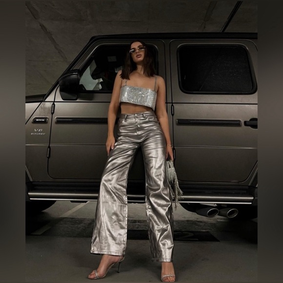 Meshki Tops - Mirror crop top